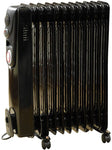 Limitless 2500W Black 11 Fin Oil Filled Radiator with Timer Electric Heater