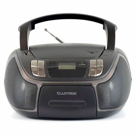 Lloytron N8204BK-A Portable Stereo CD Radio with Bluetooth