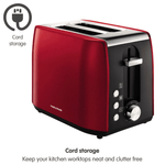 Morphy Richards Equip 2 Slice Toaster - Red | 222060 - Walsh Bros Electrical