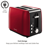 Morphy Richards Equip 2 Slice Toaster - Red | 222060 - Walsh Bros Electrical