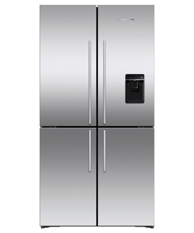 Fisher & Paykel Freestanding Quad Door Fridge Freezer-Stainless Steel l RF605QDUVX1